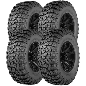 35x12.50r17lt Yokohama 110155501 Qty 4 Geolandar X-mt 121q Load Range E Black Wall Tires