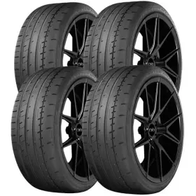 110160148 Yokohama Qty 4 245/35r18 Advan Apex V601 92y Xl Black Wall Tires