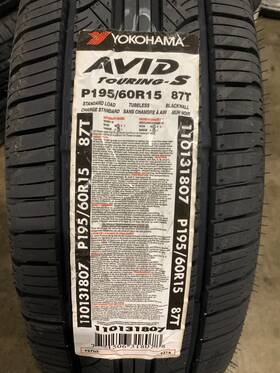 Yokohama 31807 4 New 195 60 15 Avid Touring-s All Season Tires