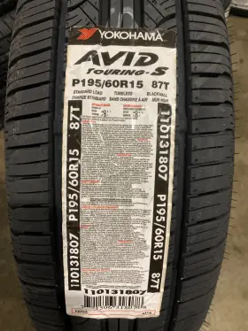 31807 Yokohama 4 New 195 60 15 Avid Touring-s All Season Tires
