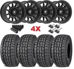 Black Wheel Set Tires 265 70 17 Fits Chevrolet Gmc 1500 All Terrain A/t Lug New. Price: $1795.00.
