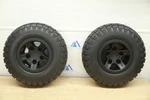 New *flat Free* Quantum Power Chair All Terrain Knobby Drive Wheels Tires 4.00-6 Open. Price: $474.02.