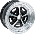 Legendary Wheels; Magnum 500 15X7; 5X4.75; 4.25 Backspace; Gloss Black; 1955-81 New. Price: $236.99.