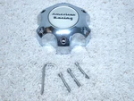 American Racing 6193-1456-CAP Custom Alloy Wheel Bolt On Chrome Center #2C-8 Used. Price: $22.00.