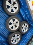 Set Of 4 Dunlop Grandtrek Touring A/s 235/50R19 Tires On Toyota Highlander Rims Used. Price: $382.00.