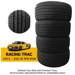 Set Of Racing Uhp 255/35ZR18 94W Tires 7.4MM Tread 50000 Miles Fits Mazda 6 New. Price: $449.99.