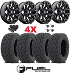 Fuel Assault Gloss Black Milled Wheel Tire Package 12.50 20 F-250 F-350 D576 New. Price: $2695.00.