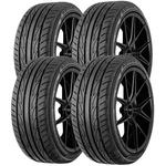 (qty 4) 195/55R16 Yokohama Advan Fleva V701 87V Sl Black Wall Tires New. Price: $645.96.