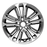 18X7.5 Machined Dark Charcoal Metallic Wheel Fits 2016-2017 Hyundai Veloster Remanufactured. Price: $224.96.