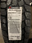 New 265 70 17 Yokohama Geolandar A/T4 All Terrain Tire. Price: $231.99.