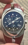 Pirelli Pzero Tempo Chronograph Watch Titanium Case With Red Tire Strap Read Pre-owned. Price: $129.99.
