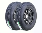 Rockman Trailer Tire Assembly ST205/75R15 8-PLY Black Mod Rim Lug On 4.5" New. Price: $267.79.