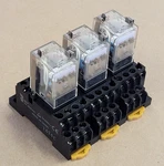 Omron MY4N-D2 Relay 24VDC With 1674C Base 5A 250VAC Lot Of 3 Used. Price: $24.00.