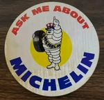 Ask Me About Michelin Tires Sticker/decal **vintage** New. Price: $14.95.