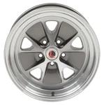 1964-73 Mustang; Legendary Wheels; Styled; 16X8; 5X4.5; Bs; Charcoal New. Price: $217.99.