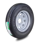 Rockman ST175/80R13 Trailer Tire Wheels 6-PLY Silver Spoke Rim Lug On 4.5" New. Price: $89.99.