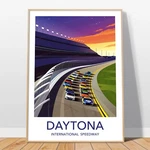 Daytona International Speedway Print - Nascar Race Poster, 500 New. Price: $52.00.
