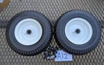 (2) 13X5.00-6 Flat-free Tires And Wheels Lawn Tractor With 3/4"AXLE Bearings New. Price: $75.00.