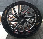 Blemished Single 22X12 Black Milled Wheel Arkon Off-road Kennedy 8X170 -51 Used. Price: $310.42.