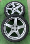 Jdm Tanabe Ssr GTV01 17" Wheels 7.0J 100 +42 2-PIECE Set Br No Tires Used. Price: $1897.96.