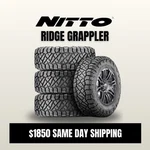 (4) LT35X12.50R20 Nitto Ridge Grappler 121Q Load F Ply Tires New Set. Price: $1789.00.