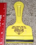 Vintage Seiberling Tires True Tread Co Cincinnati Ohio Yellow Scraper Used. Price: $19.95.