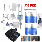 70PCS Pick Set With Clear For Locksmith Practice Stainless Steel New. Price: $38.36.