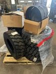 250/70R15 Michelin Xzm Forklift Tires And Inserts New Set Of 8 153A5 Tl. Price: $5500.00.