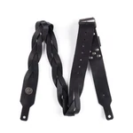 Dunlop DRM01 Red Monkey Braided Leather Guitar Strap - Black, New!. Price: $36.95.