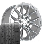 Set DF18C 20X9 Silver Defiant Wheels & Goodyear Tires Fit Ford F-150 Expedition New. Price: $2356.00.