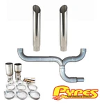 Ford 7.3L Super Duty Power Stroke Diesel 6" Miter Cut Pypes Dual Stack Kit New. Price: $747.37.
