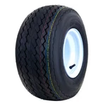18 X 8.5 IN.-8 4-PLY Golf Cart Tire Mounted On 7 4-4.0 White Sol New. Price: $104.78.