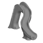 Global Pool Products Rip Tide Inground Water Slide Deck Right Curve (grey) New. Price: $4599.00.