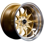 SET(4) Wheels Staggered JNC003 15X8/9 4X100/114.3 Gold Machine Lip New. Price: $1056.00.