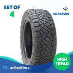 Set Of (4) Used Lt 285/60R20 Nitto Ridge Grappler 125/122Q 12-13/32. Price: $816.02.