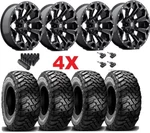 20 Fuel Assault Black Wheels Rims 35 12.50 Mt Tires Tundra Ram Sequoia Xd New. Price: $2695.00.
