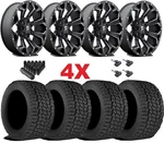35 12.50 Tire 22X12 Fuel Assault Concave Wheel Package Black Milled Deep Set New. Price: $2995.00.