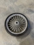 Harley Cvo Front Turbine Wheel 2013 -17 Breakout Chrome Rim Oem & Dunlop D408F For. Price: $850.00.
