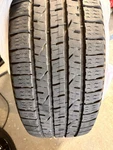 Slightly Used 285 45R22 Goodyear Wrangler Steadfast Kevlar All Season Tires. Price: $150.00.