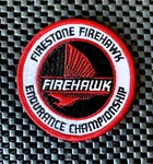 Firestone Firehawk Endurance Championship Embroidered Sew Patch Tires 3" Nos New. Price: $16.99.