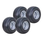 Wanda Golf Cart Tire 18X8.50-8 Assembly 4-PLY Silver Rim Lugs On 4" New. Price: $181.98.