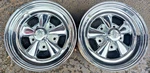 Rare Vintage 1972 Cragar S/s Wheels 15X6 Pair 5X5.5" Bp Mint Chrome Scout Jeep Used. Price: $395.00.