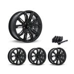 5X114.3 Set Of 18" Rims Black Alloy Wheel Fits 2005-25 Ford Mustang, OER2 Rtx New. Price: $1019.25.