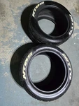 Nitto NT05 Brand New Tires (2 Qty) With White Sticker Labels. Price: $685.00.