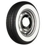 Kontio Tyres Whitepaw Classic Narrow Radial Tire, 165/80R15 Whitewall New. Price: $169.00.