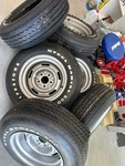 Tires And Wheels Firestone 500 Steel Radial GR70-15 Set Nos Ncrs Used. Price: $3500.00.