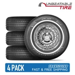 Set Of Travelstar UN106 185/75R14 89S 18MM White Wall A/s Passenger Car Tires New. Price: $242.99.