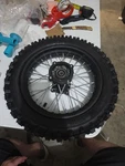 X-pro 12" Rear Wheel Rim Tire 3.0-12 With 12MM Bearing Assembly For Dirt Bikes New. Price: $60.00.
