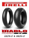 Pirelli Diablo Rosso 4 Tire Set 120/70R17 & 200/55R17 Kawasaki Ninja Buell New. Price: $417.00.