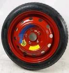 2007-2020 Elantra Hankook 15" Red Compact Donut Spare Tire T125/80D15 95M Oem Used. Price: $69.98.